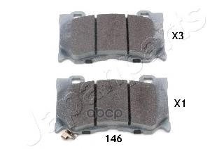 Колодки торм.диск. Japanparts арт. pa146af