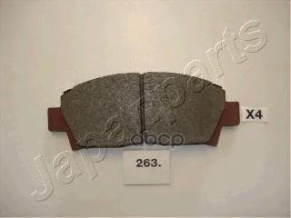 Колодки Тормозные Дисковые, Комплект | Перед | Japanparts арт. PA263AF