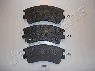 Колодки торм.диск. Japanparts арт. pa307af