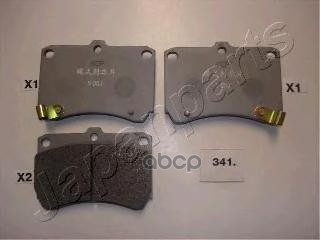 Колодки пер.диск.Mazda 121 DB 323 MX3 90-96 Japanparts арт. pa341af