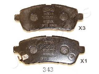 Колодки торм.диск. Japanparts арт. pa343af