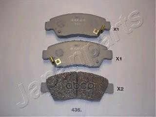 Колодки пер.диск.Honda Civic CRX EG2/EH6 92-> Japanparts арт. pa435af