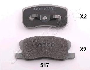 Колодки торм. диск. Mitsubishi Colt Japanparts арт. pa517af