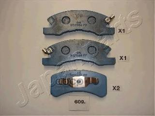 Колодки торм.диск. Japanparts арт. pa609af