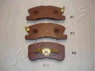 Колодки Торм. Дисковые Japanparts арт. pa615af