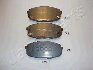 Колодки торм. дисковые Japanparts арт. pak09af