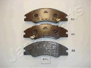 Колодки торм.диск. Japanparts арт. pak11af
