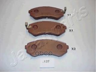 Колодки торм. диск. задн. Japanparts арт. pp137af