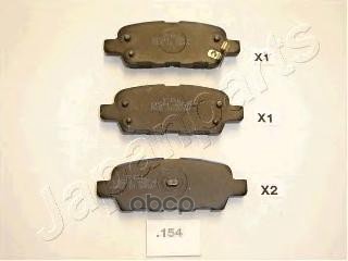 Колодки торм. диск. задн. Qashqai  X-trail Japanparts арт. pp154af