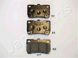 Колодки торм.диск. Japanparts арт. pp217af