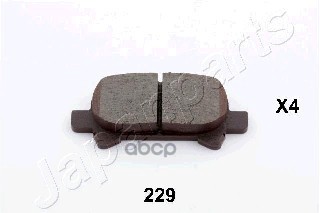 Колодки Тормозные Дисковые, Комплект | Зад | Japanparts арт. PP229AF