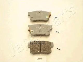 Колодки задн.диск. Accord CB3/7 Civic Legend Prelude 90-> Japanparts арт. pp405af