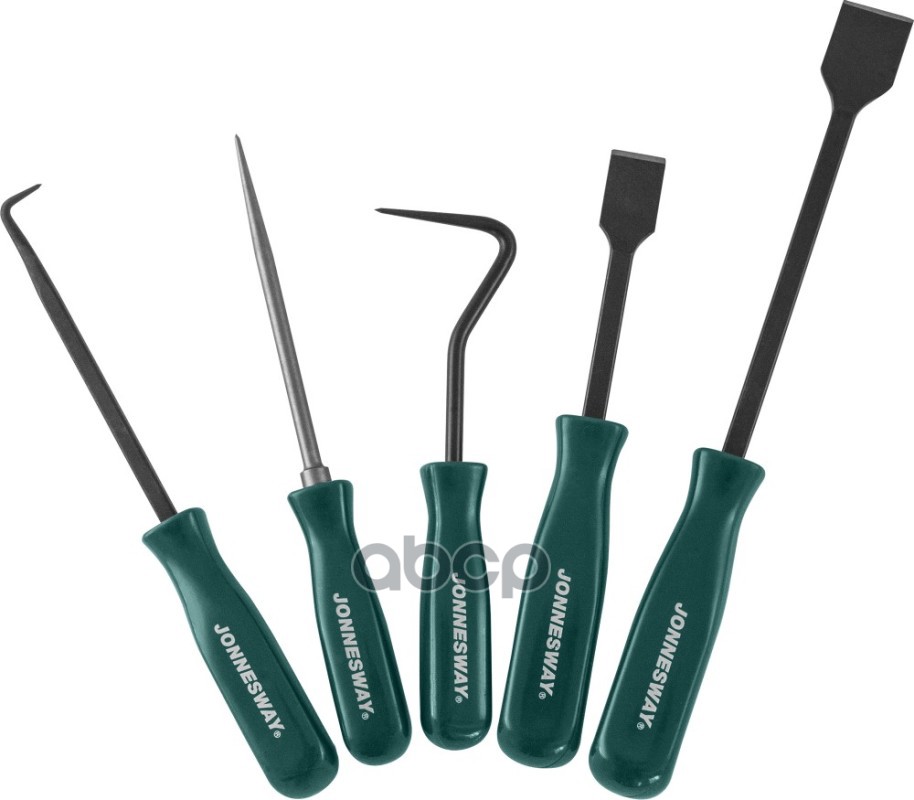 Набор Крючков И Лопаток 5 Предметов: Скарпель Плоский L=275 Мм, Скарпель Плоский L=210 Мм, Шило, Крюк Шпоночный, Крюк-Съемник...