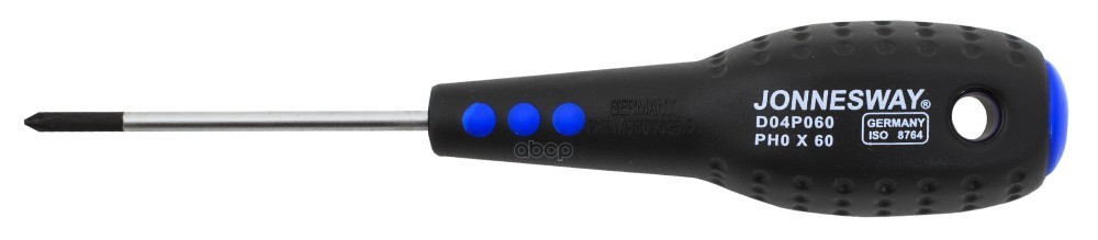 Отвертка крестовая FULL STAR PH0x60 мм JONNESWAY D04P060 Jonnesway арт. D04P060