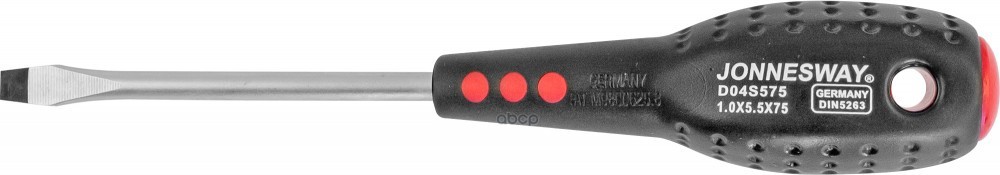 Отвертка шлицевая FULL STAR SL1,0x5,5x75 мм JONNESWAY D04S575 Jonnesway арт. D04S575