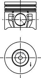 Поршень KOLBENSCHMIDT арт. 40174600
