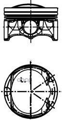 Поршень В К-Те Vag 1.8 Tfsi KOLBENSCHMIDT арт. 40251610