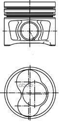 Поршень Двс Audi. Vw2.0tdi 16V Bmm =81 1.75X2x3 +0.50 1/2Cyl. 05> KOLBENSCHMIDT арт. 40408610