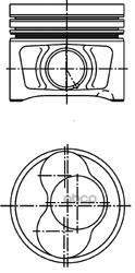 Поршень Двс Audi. Vw2.0tdi 16V Bmm =81 1.75X2x3 3/4Cyl. 05> KOLBENSCHMIDT арт. 40409620