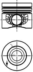 Поршень Двс Audi. Vw 2.0Tdi 16V Caga =81 1.75X2x3 +0.25 07> KOLBENSCHMIDT арт. 40558610