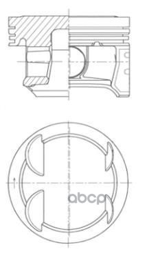 Поршень Двс Opel Corsa D, Corsa E 1.2 (73,4Mm) KOLBENSCHMIDT арт. 41006600