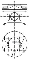 Поршень Двс Mercedes-Benz 2.2Cdi Om611 =88 2.5X2x3 Std 03> KOLBENSCHMIDT арт. 41014600