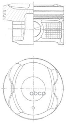 Поршень Двс Citroen C1 / Peugeot 107, 108 / Toyota Yaris, Vitz / Subaru Justy KOLBENSCHMIDT арт. 41250600