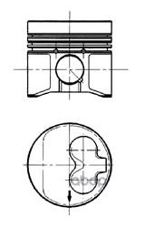 Поршень В К-Те Vw 79 51 KOLBENSCHMIDT арт. 91429600