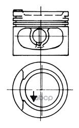 Поршень В К-Те Audi 82 01 KOLBENSCHMIDT арт. 93928630
