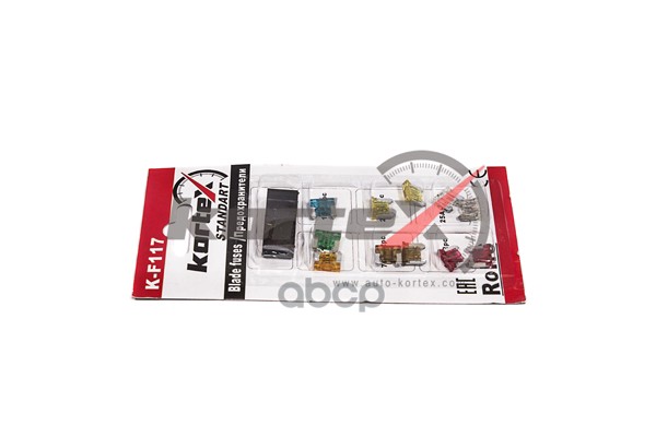 Предохранители к-кт Low Profile  MINI (с пинцетом) (5A/30A по 1шт/7.5A/10A/15A/20A/25A по 2 шт) K-F117 KORTEX арт. K-F117