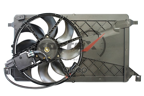 Вентилятор радиатора Ford Focus II (05-) 1.4i1.6i (LFK 1039) с кожухом с модулем KFD032 KORTEX арт. KFD032