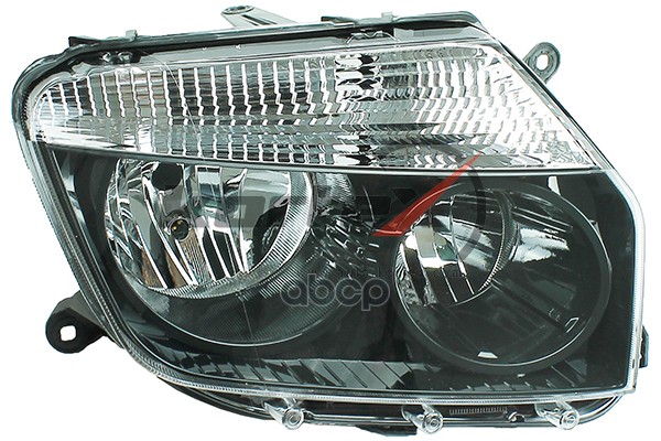 Фара RENAULT DUSTER -13 прав. (черная) KORTEX арт. KHL8022STD