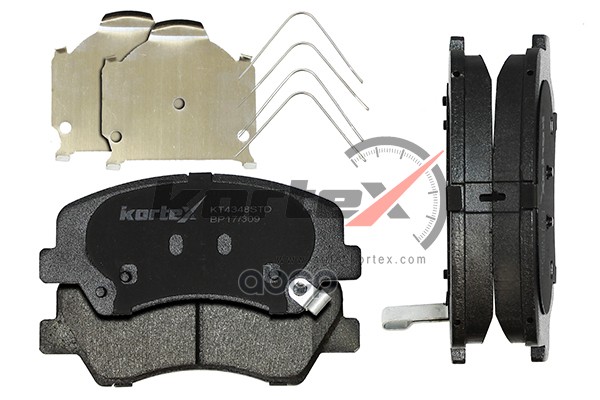 Колодки Торм. Hyundai Solaris 17- Перед.к-Т Kt4348std KORTEX арт. KT4348STD