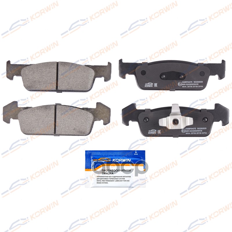 Колодки Тормозные Дисковые Перед. Ecoline. Renault Logan Ii (L8) 13-/Sandero Ii 13- KORWIN арт. KWBP0407E