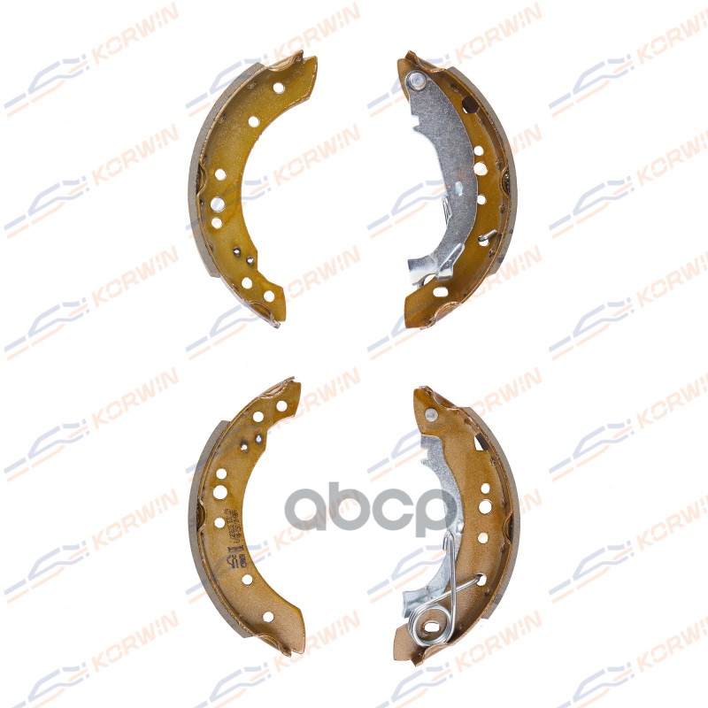 Колодки Тормозные Барабанные Зад. Ecoline. Citroen C2 03-/C3 02-/Peugeot 1007 05- KORWIN арт. KWBS0020E