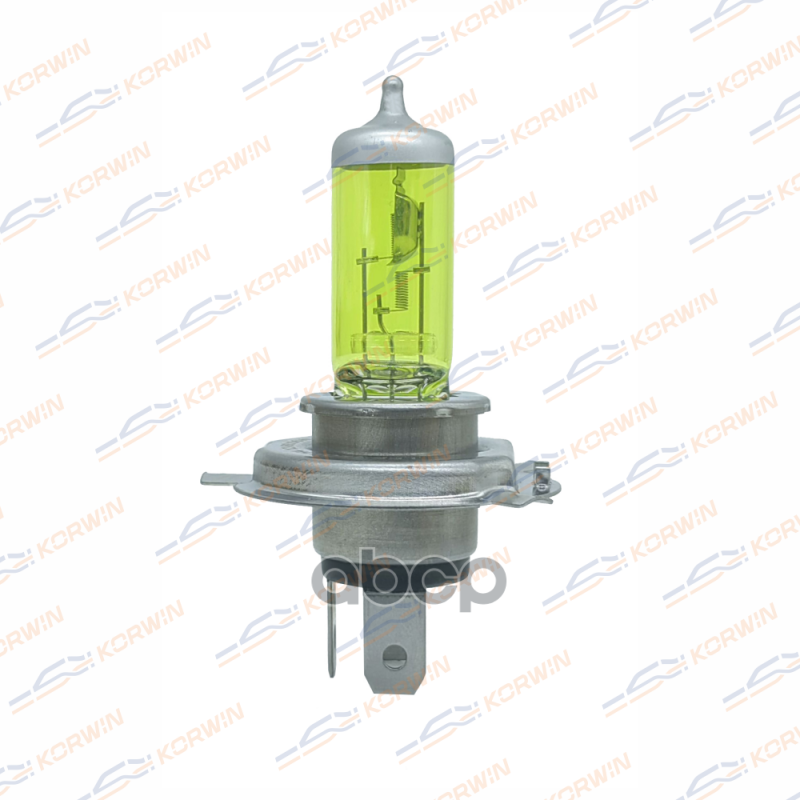 Лампа Накаливания Галогенная (H4 12V 60/55W P43t-38 Yellow) KORWIN арт. KWYN0013