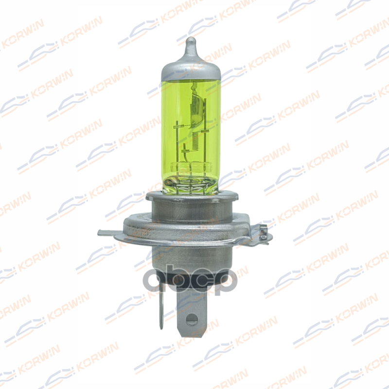 Лампа Накаливания Галогенная (H4 12V 100/80W P43t-38 Yellow) KORWIN арт. KWYN0015