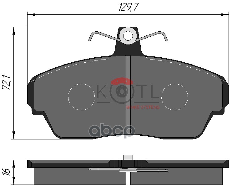 Колодки тормозные дисковые передние к-т GAZ GAZEL SOBOL VOLGA  LAND ROVER FREELANDER I 98- KOTL арт. 1319kt