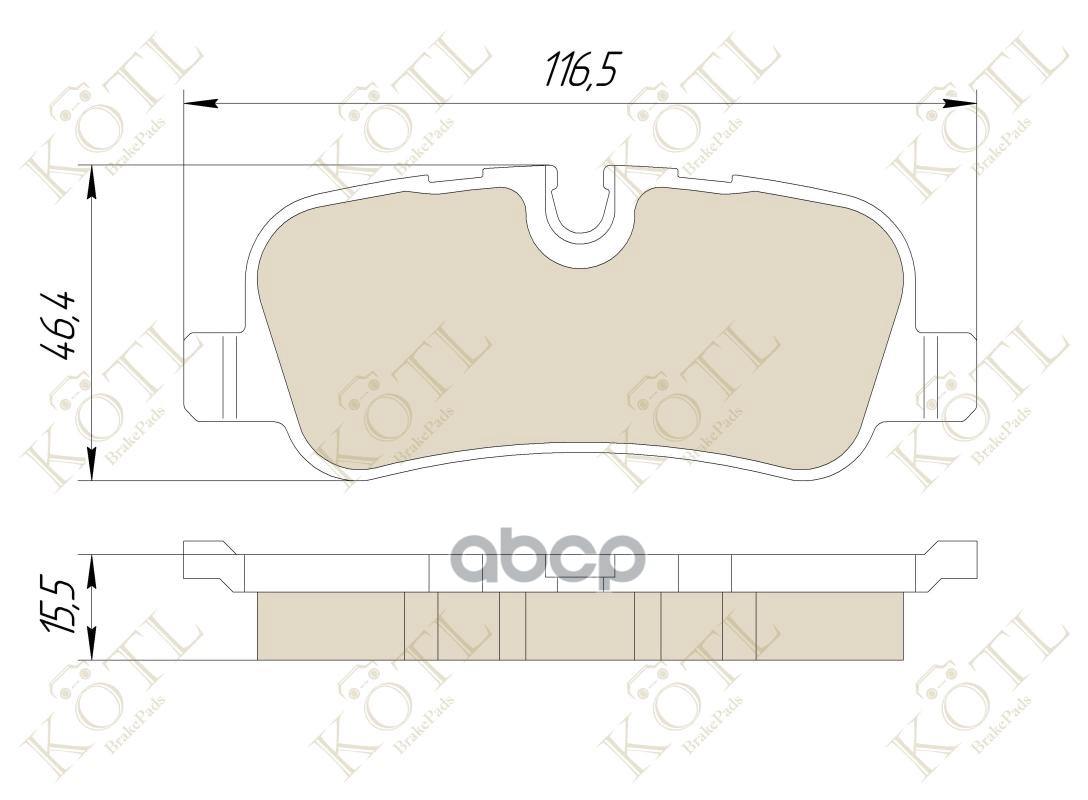 Колодки тормозные дисковые задние к-т LAND ROVER DISCOVERY 2.7TD/4.4 04>/RANGE R KOTL арт. 1632kt