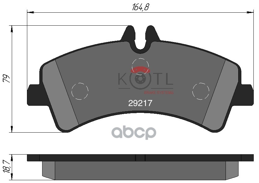 Колодки тормозные дисковые задние к-т MERCEDES SPRINTER (906)/VOLKSWAGEN CRAFTER KOTL арт. 1699kt