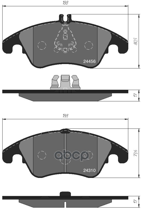 Колодки тормозные дисковые передние к-т MERCEDES W204/W212 (спорт) KOTL арт. 1737kt
