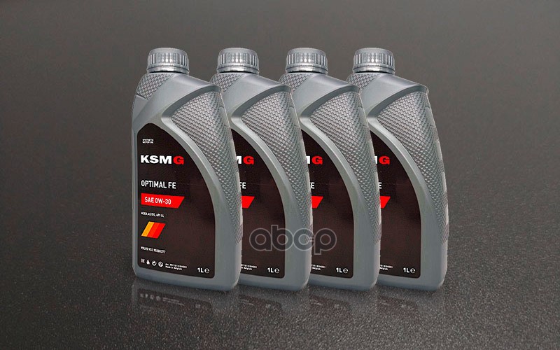 KSMG Ksmg Optimal Fe 0W30 (Api Sl/Cf, Acea А5/В5, Level Volvo Vcc 95200377, Бельгия), 4 Л (К-Т 4 Шт.х 1 Л Ksmg P01181ksm001a