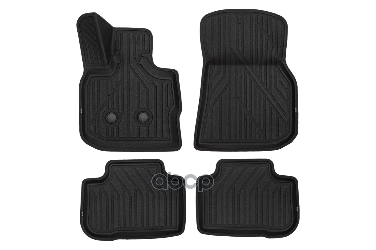 Коврики KVEST 3D в салон для BMW X4, 2018- внев., 4шт. (полиуретан, черный, черный) / БМВ Х4 KVEST арт. KVEST3D02037210k