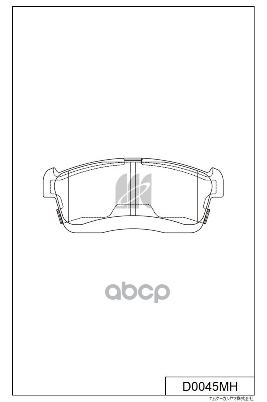 Колодки Торм. Дисковые Пер. Suzuki Ignis 00-03, Daihatsu Yrv 1.3I 4Wd 01- D0045mh Kashiyama арт. D0045MH