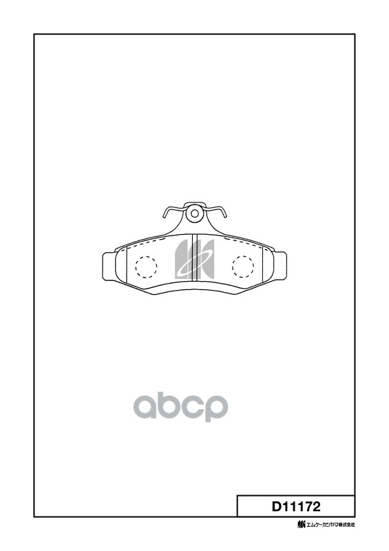 Колодки Тормозные Дисковые Daewoo Kashiyama арт. d11172