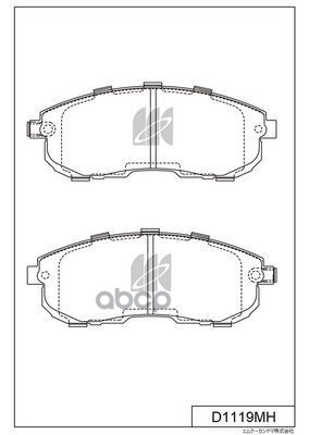 Колодки Тормозные Дисковые Пер. Nissan Cedric ,Skyline 01- D1119mh Kashiyama арт. D1119MH