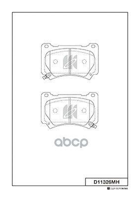 Колодки Тормозные Дисковые Перед Hyundai Equus/Genesis D11326mh Kashiyama арт. D11326MH