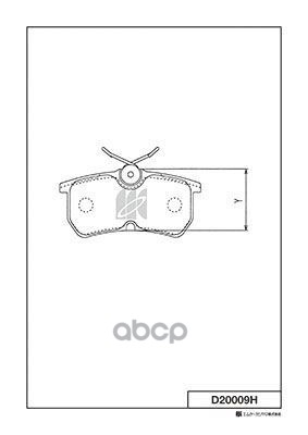 Колодки Тормозные Дисковые D20009h Kashiyama арт. D20009H