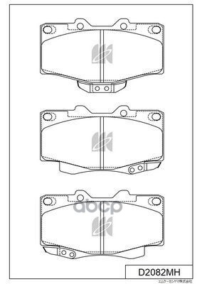 Колодки Тормозные Дисковые Пер. Toyota Land Cruiser 4Runnerhi Lux 84-97 D2082mh Kashiyama арт. D2082MH
