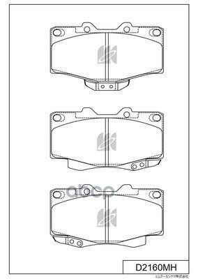 Колодки Тормозные Дисковые Пер.toyota Hilux Vi (_N1_) 97-05 D2160mh Kashiyama арт. D2160MH